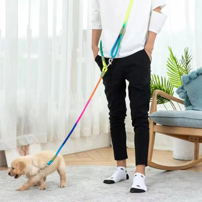 Multifunctional Hands-Free Dog Leash for Hiking and Training - Heavy-Duty Reflective Crossbody Walking Belt for Small to Large Dogs