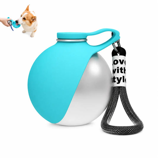 Durable and Spill-Proof Dog Water Dispenser - Premium Portable Bottle for All-Terrain Travel with Easy One-Handed Operation and Guaranteed Leak-Free Performance