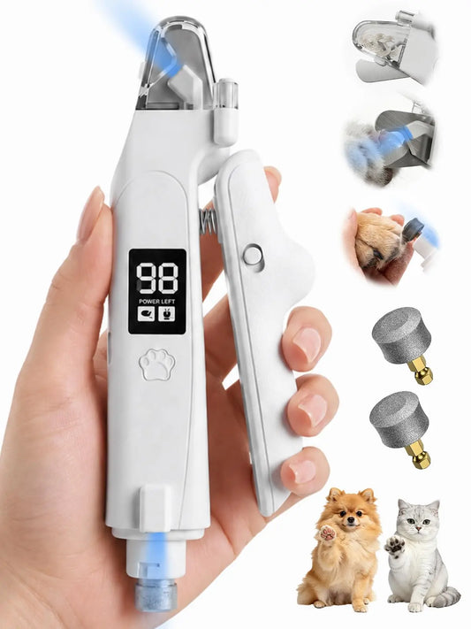 Dog Nail Clippers with Light, 2-In-1 Nail Clipper.