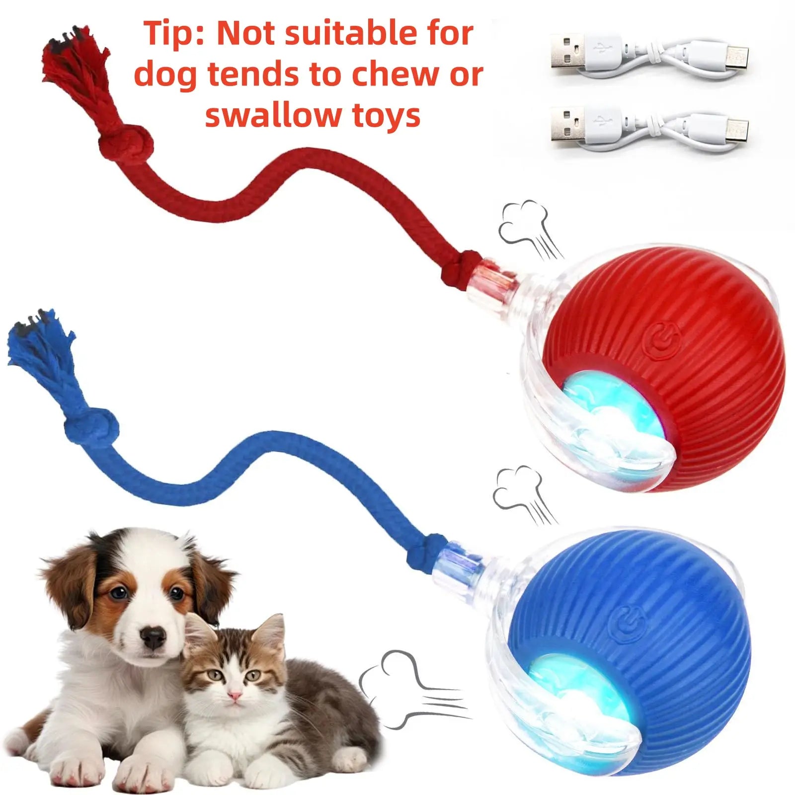Interactive Cat Toys for Indoor Cats,Usb Rechargeable, Fast Rolling Cat Ball Toy on Rug, Bird Chirping & Motion Activated Cat Ball, Anti-Depression Pet Toy Fun Gift with Light,Playtime Exercise Entertainment